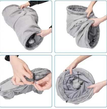 Tunel zabawka dla kota w kształcie