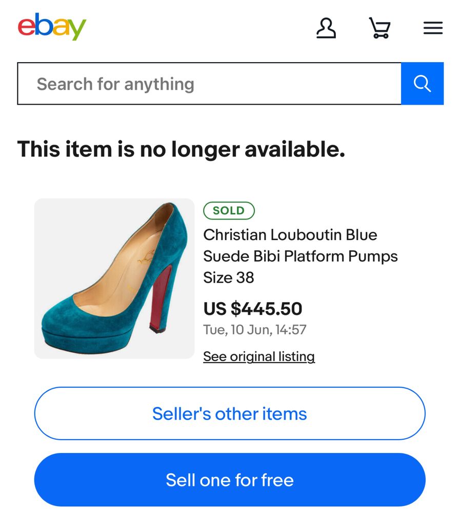 Christian Louboutin сині замшеві туфлі на платформі Bibi