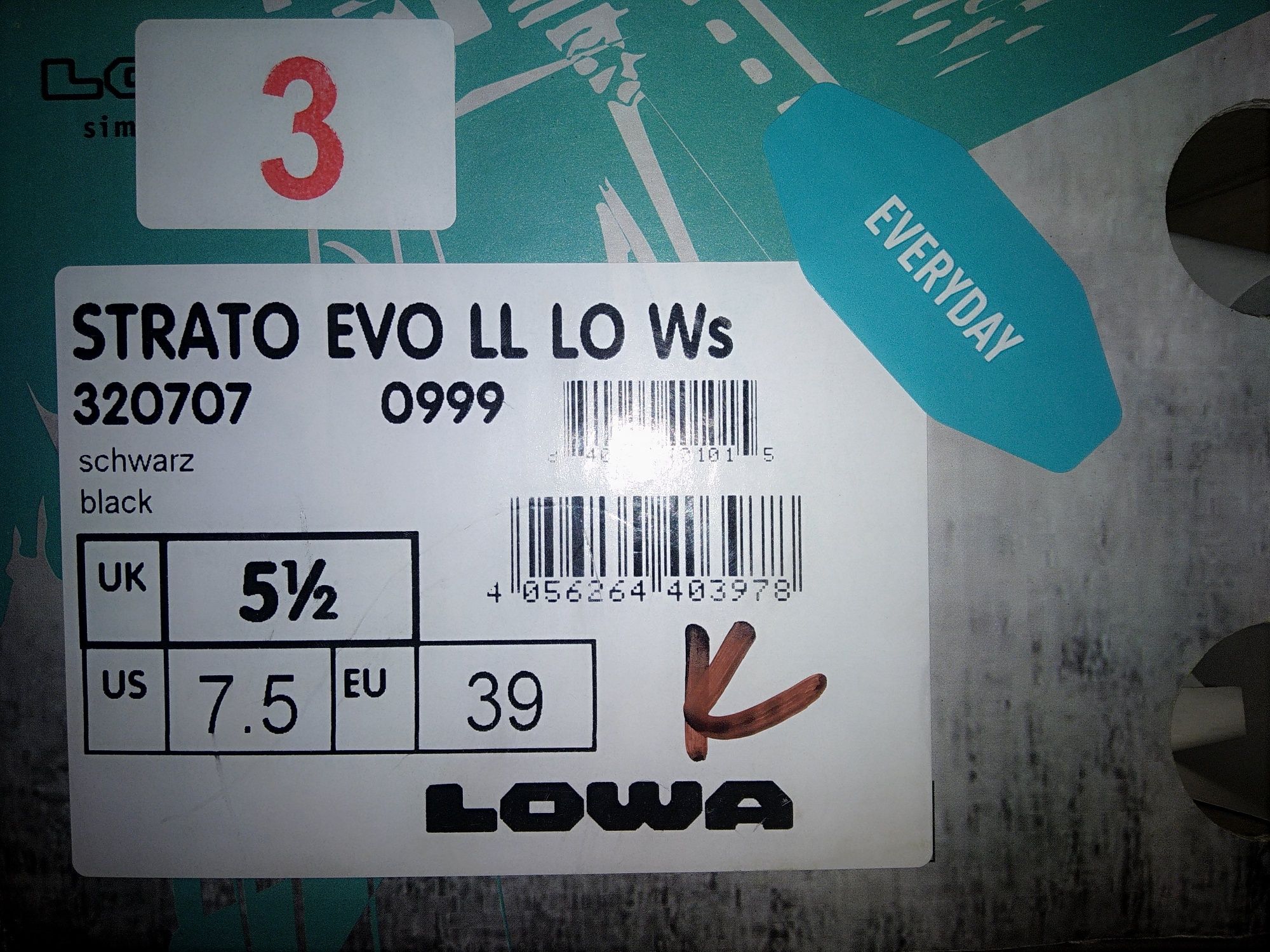 LOWA STRATO EVO LL LO Ws, 39, нові, оригінал