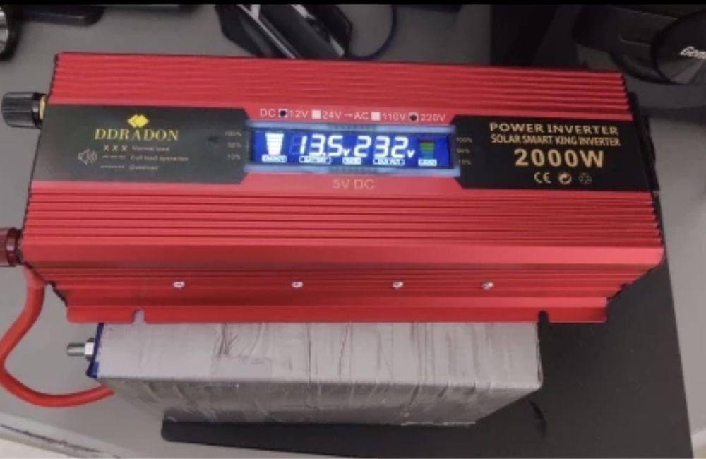 Преобразователь инвертор 12v 220v 2000w