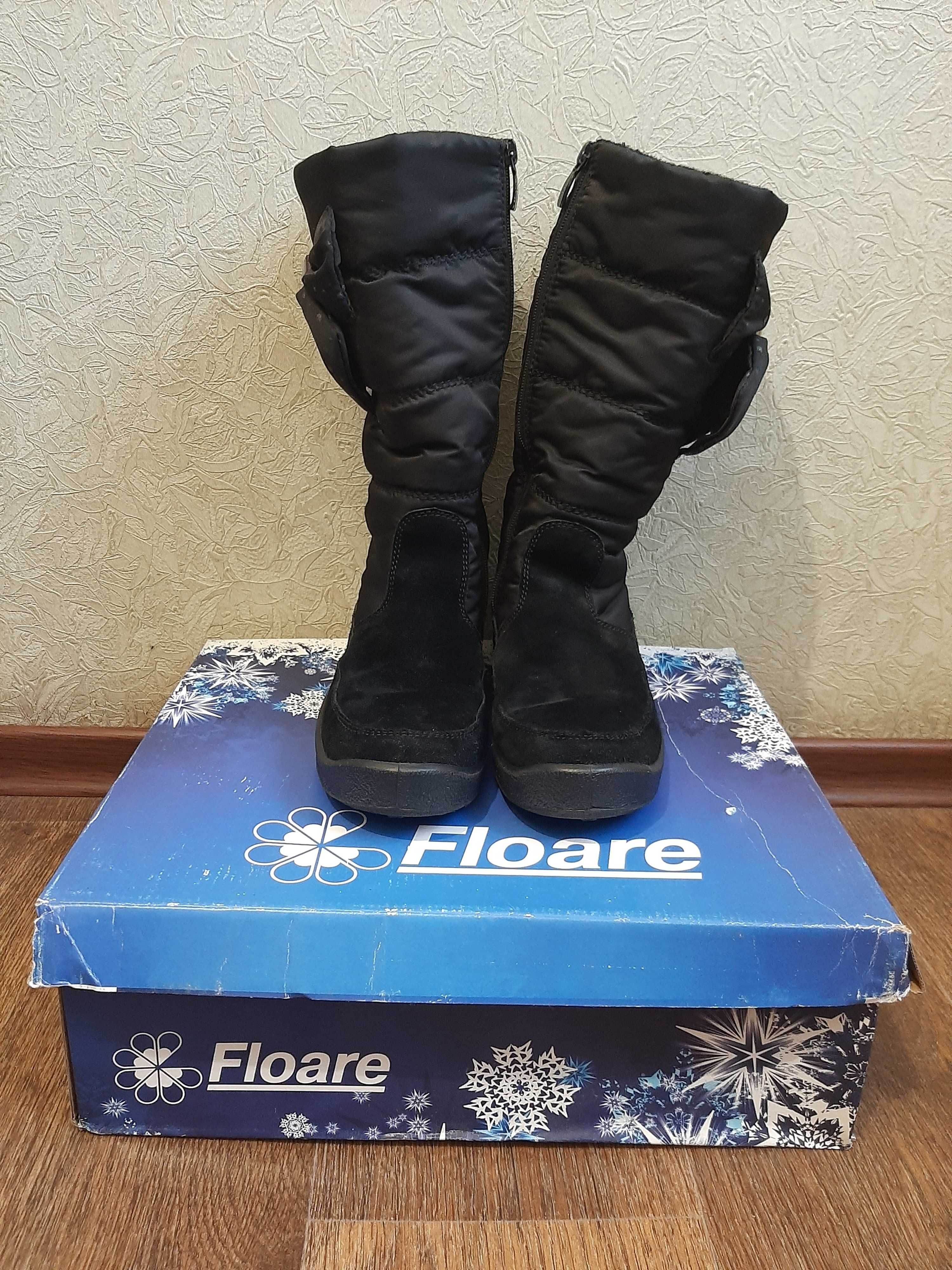 Мембранные  зимние сапоги для девочки Floare  (Молдова) 35 р.,