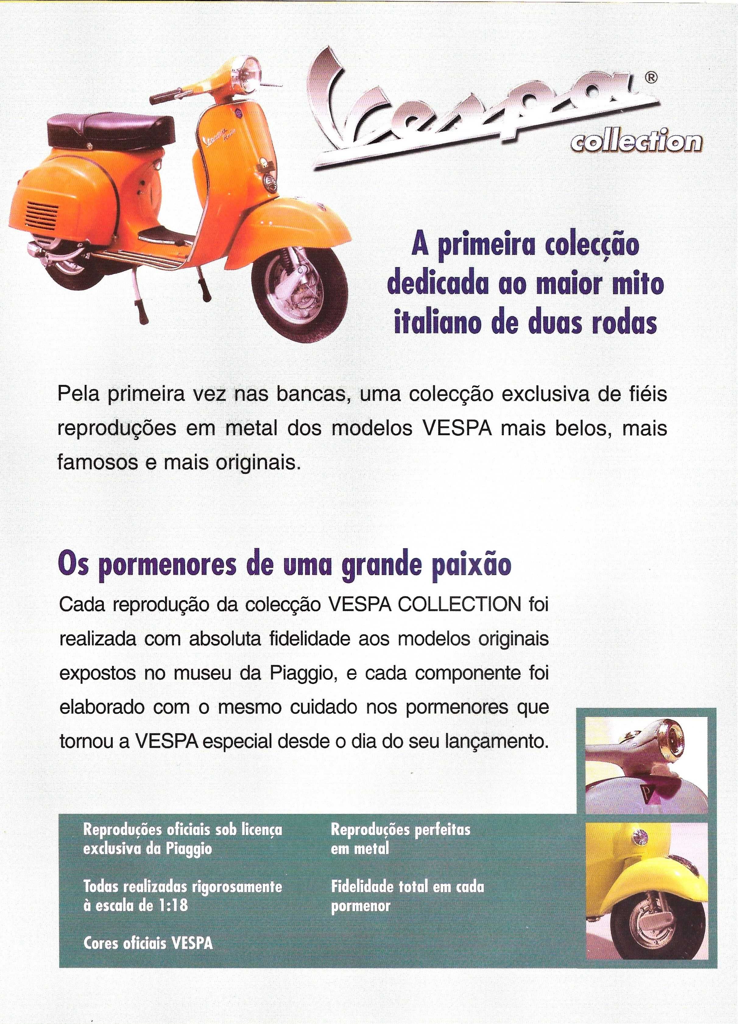 VESPA - Colecção Completa (40) VESPA / PIAGGIO Escala 1:18 + Móvel