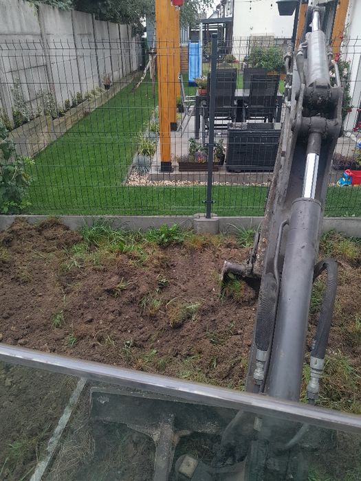 Działki ROD, minikoparka,minisprzetem budowlanym,wywrotki koparki łado