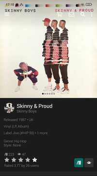 Skinny Boys Skinny & Proud LP Album Jive HIP 55 UK 1987 winyl Hip Hop