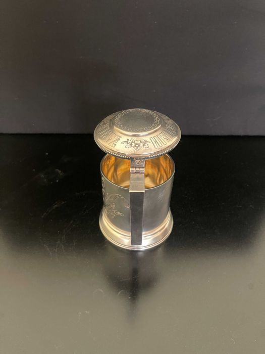 Porta-copo em prata, Rússia, fim do século XIX