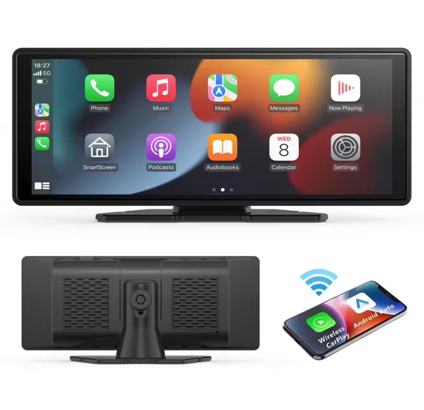 Radio Ecrã Android Auto Apple Car Play GPS Bluetooth Audio Aux Camera