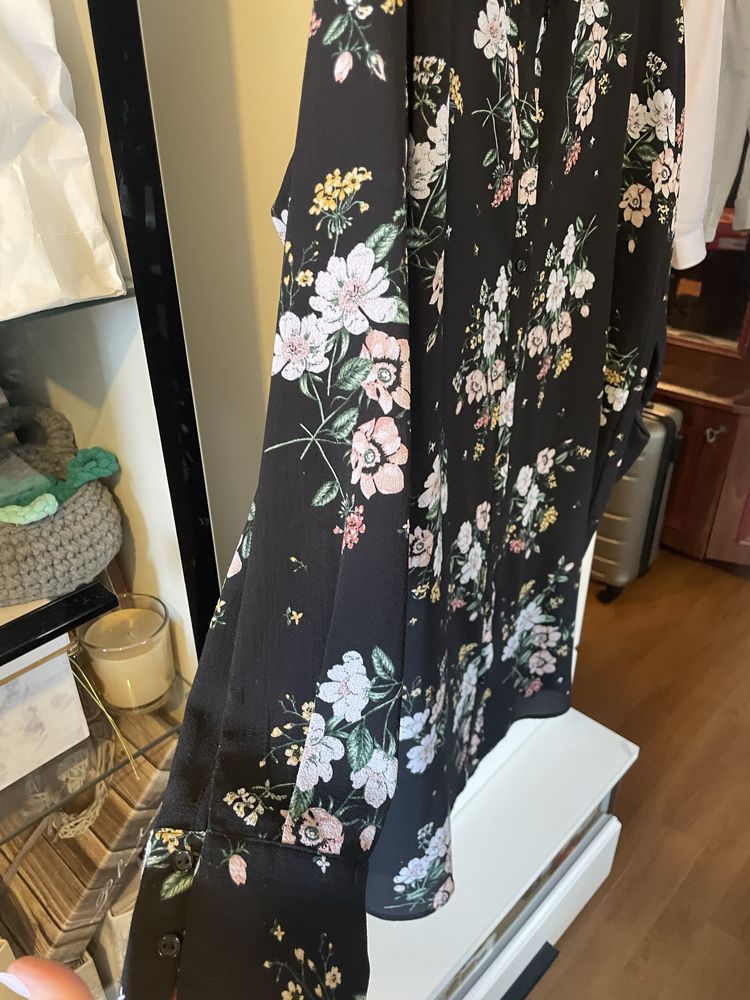 Sukienka / dluga koszula w kwiaty H&M
