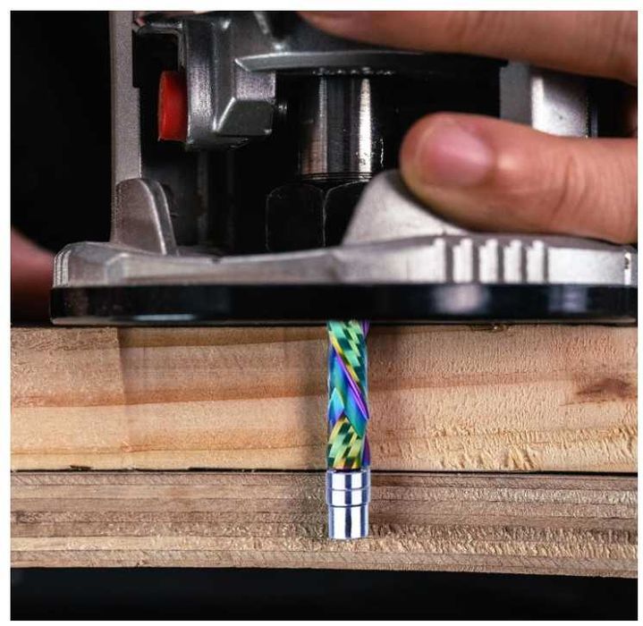 Frez spiralny z łożyskiem  8mm długość robocza 45mm SpeTool