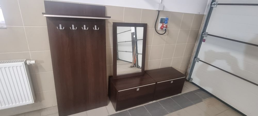 Zestaw mebli przedpokój brąz/wenge