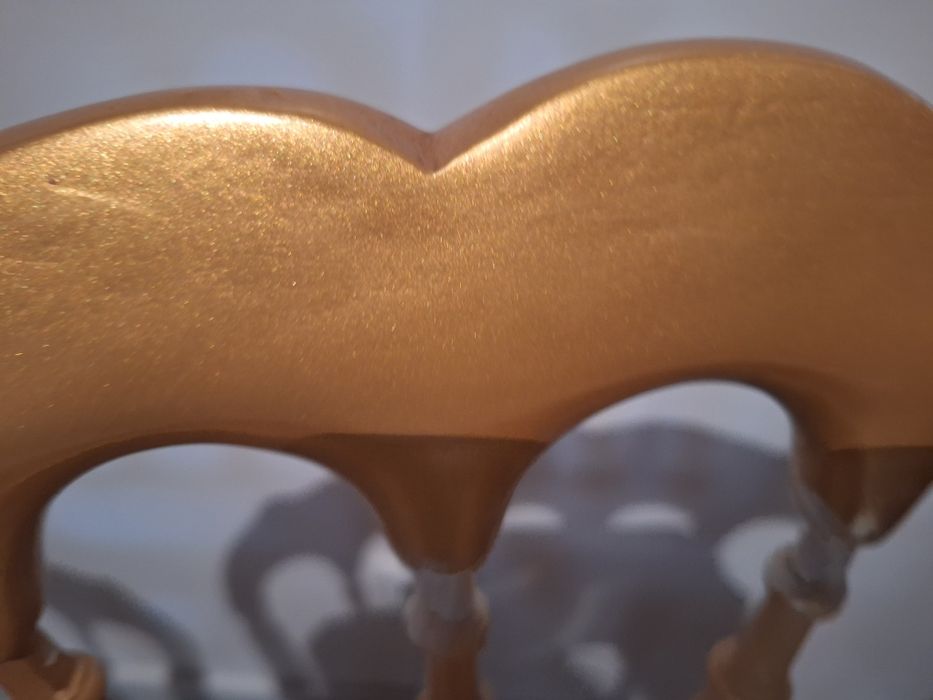 2 cadeiras douradas palhinha antigas