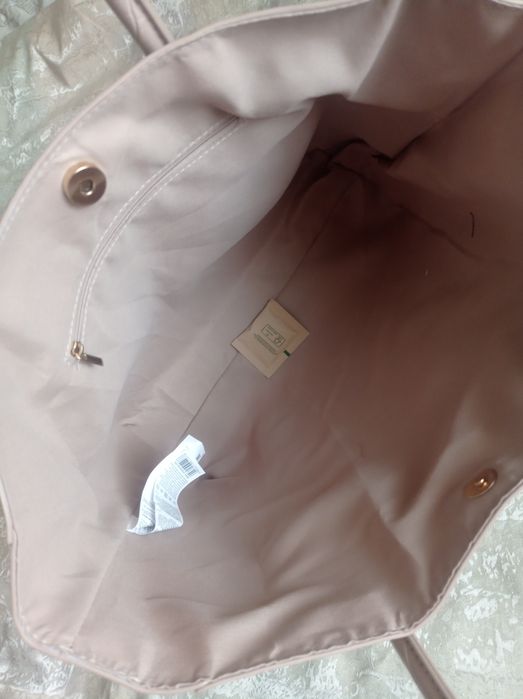 Нова сумка шоппер бежевий 33 см x 11 cm x 31 cm