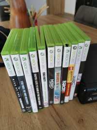 Xbox 360 com comando e 15 jogos