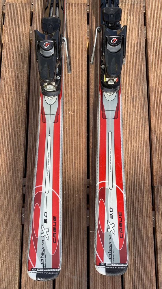 Skis em bom estado 1,68 Elan 3.0- Integra X Carve