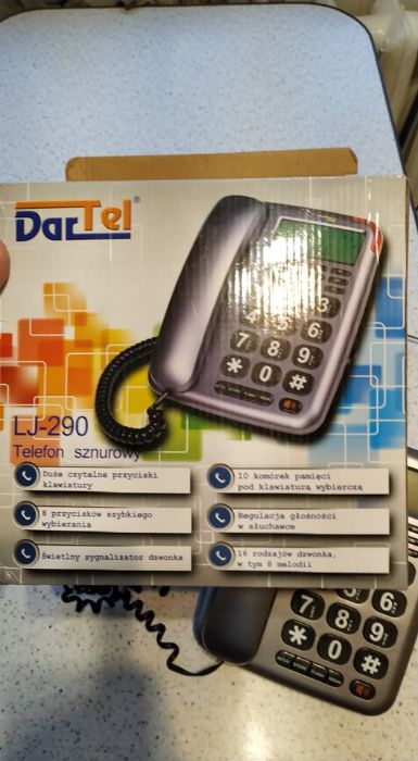 DARTEL LJ-290 Telefon przewodowy dla SENIORA