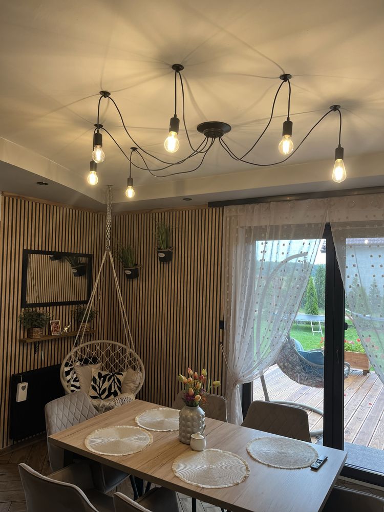 Lampa sufitowa + 6 zarowek