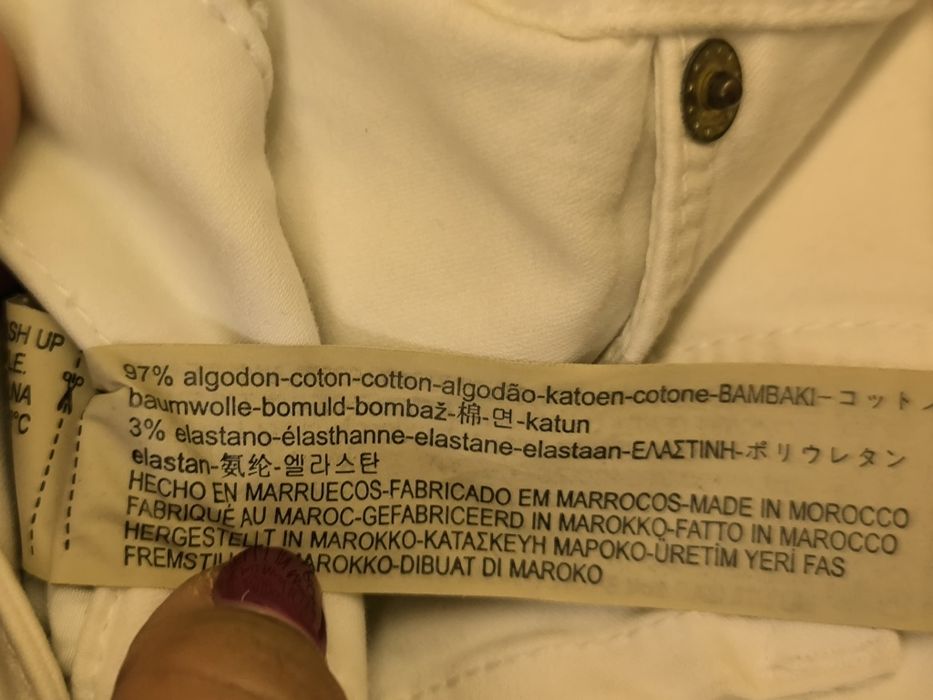 Calças brancas Massimo Dutti