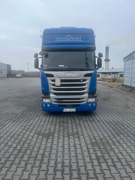 Scania R410  Scania Zestaw Naczepa Mega