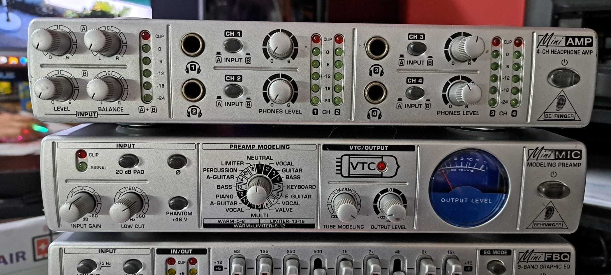 Behringer Mini Amp, Mini Mic, Mini FBQ