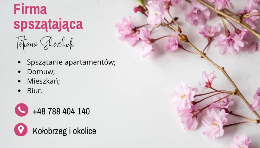 Spszątanie apartamentów