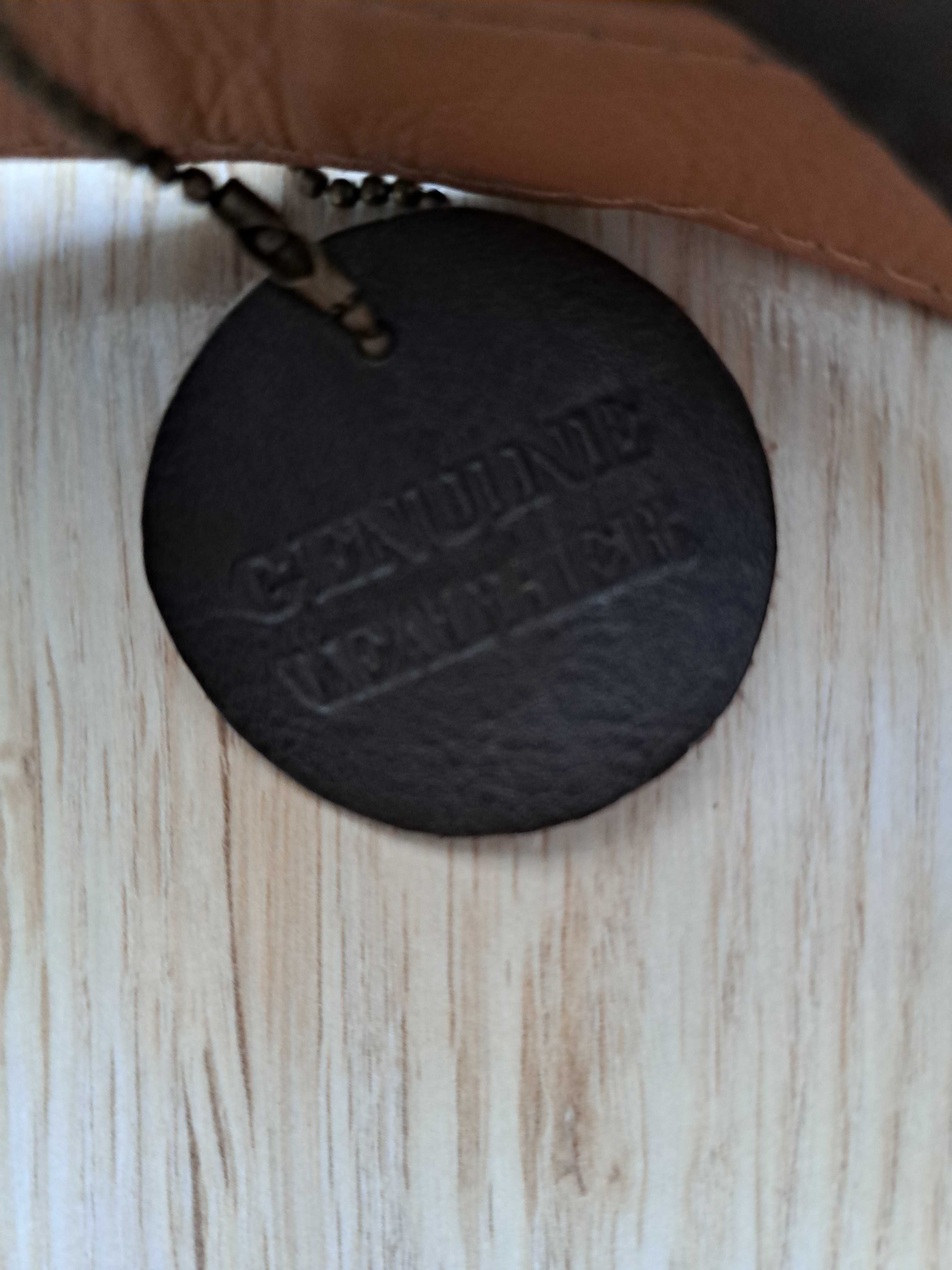 Torebka na ramię skórzana Genuine Leather