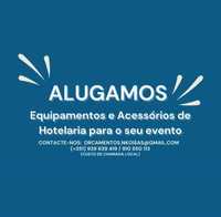 Alugamos Equipamentos de Hotelaria - Feiras, Eventos, Caterings