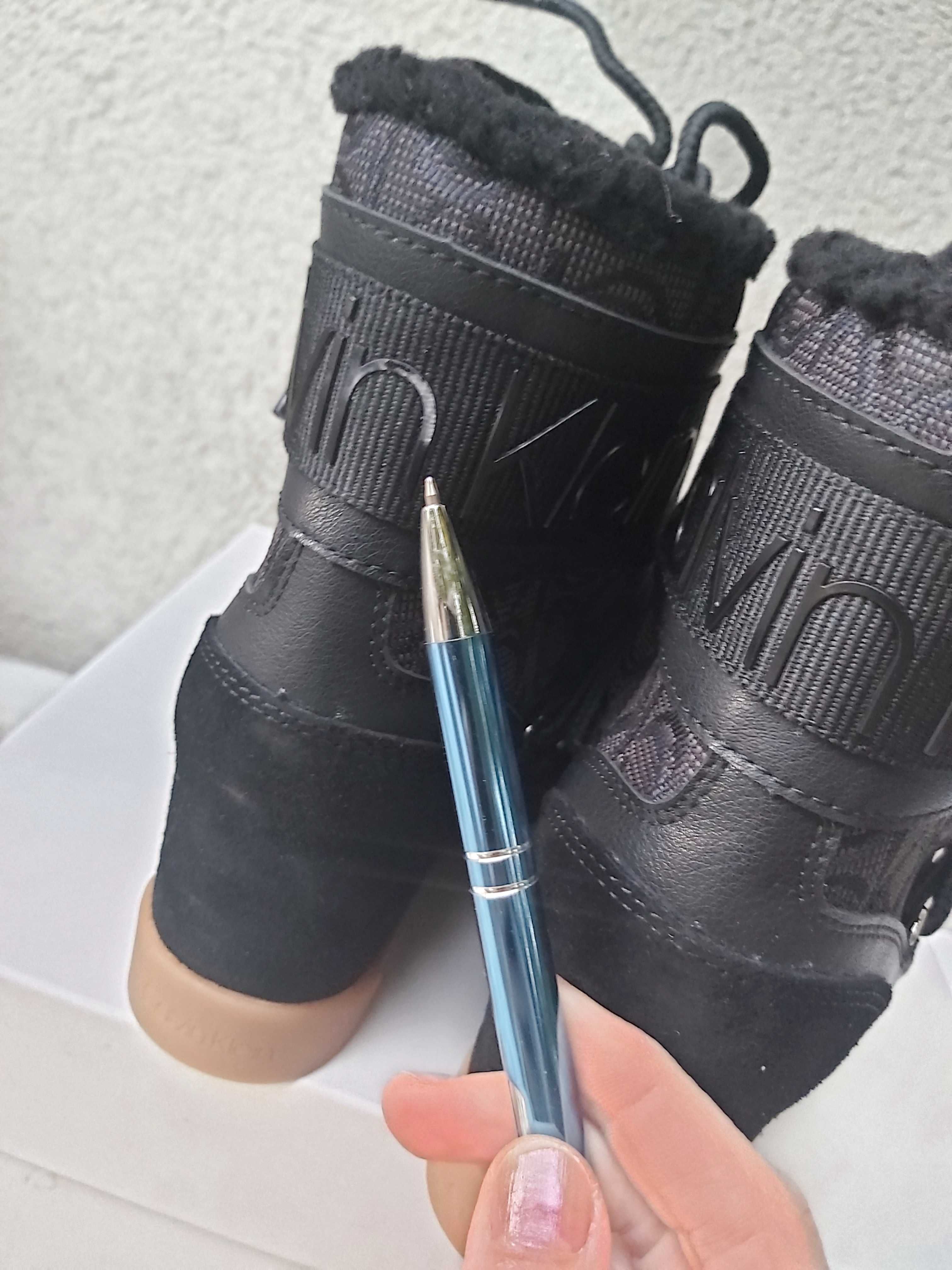 Nowe oryginalne zimowe kozaki Calvin KLEIN botki fiorenza 38 śniegowce