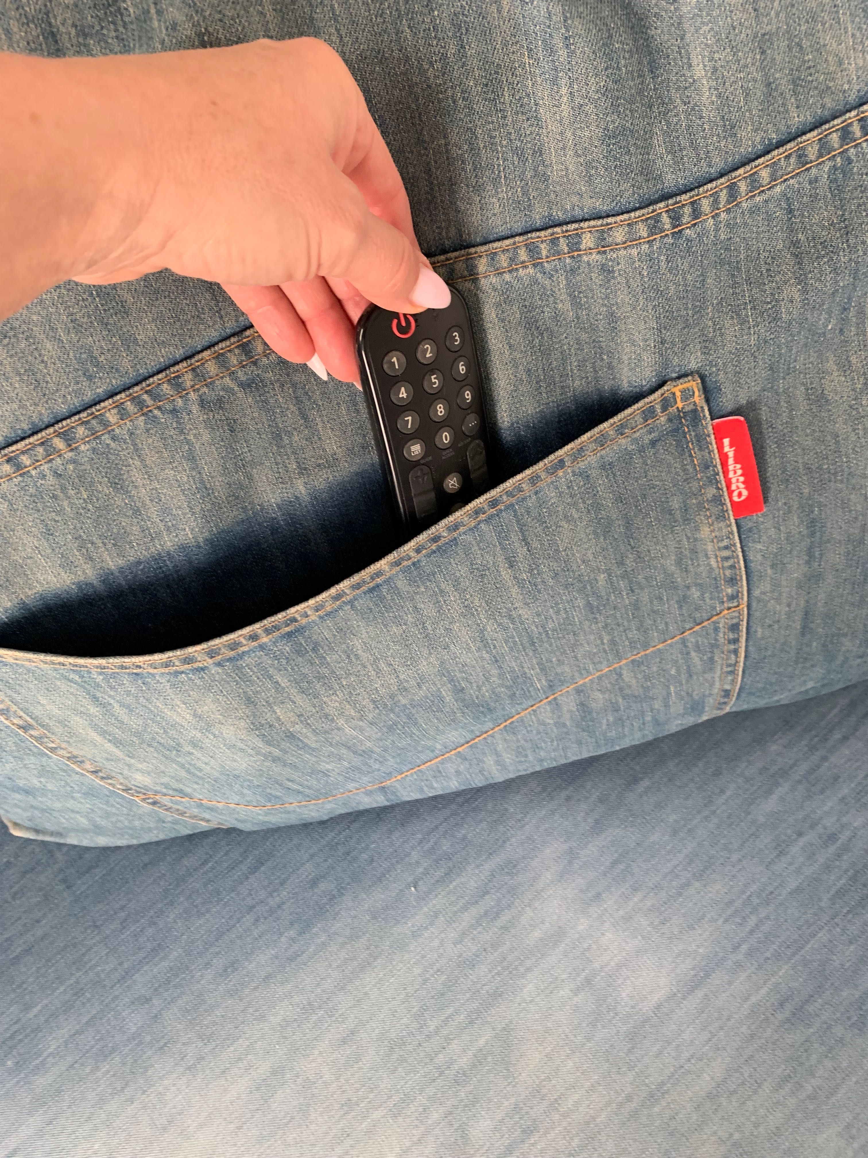 Sprzedam sofę denim prawdziwy przetarty jeans funkcja spania