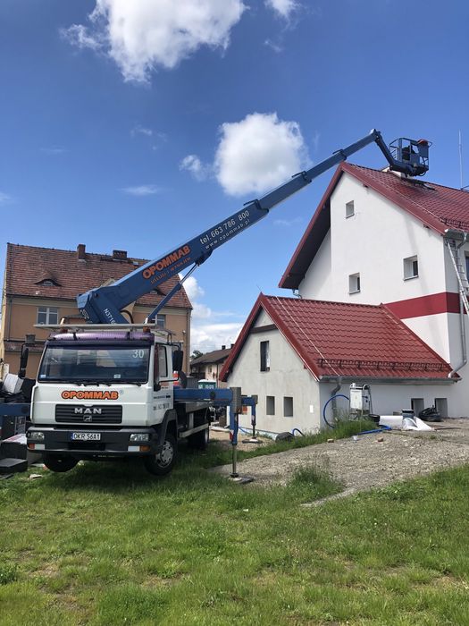 Podnośnik nożycowy usługi podnośnikiem genie haulotte wumag zwyżka