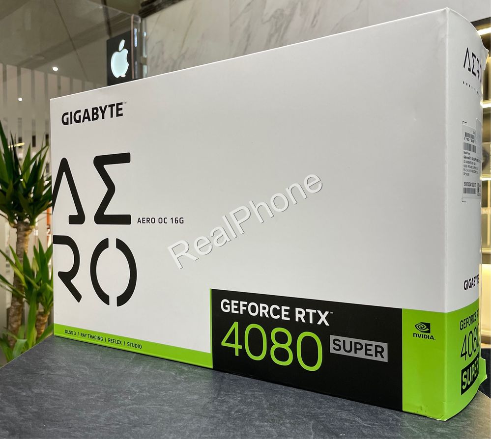 Відеокарта GIGABYTE GeForce RTX 4080 SUPER AERO OC 16G