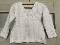 Sweterek ażurowy dziewczęcy r. 98 (3 lata) H&M + GRATIS