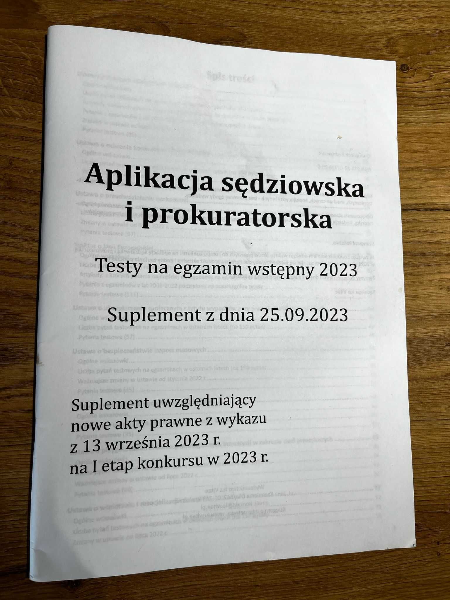 Aplikacja sędziowska i prokuratorska