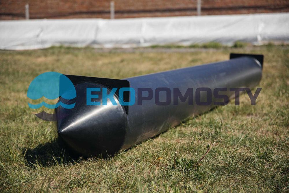 Pływak rurowy PE-HD 400mm - 4m, pomost pływający, platforma pływająca