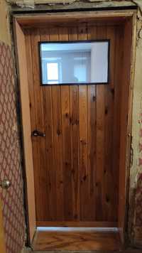 Drzwi drewniane z PRL