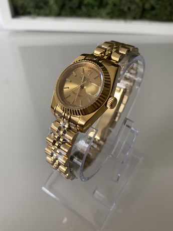 Rolex Date Just Złoty 26mm Damski Zegarek Automatyczny