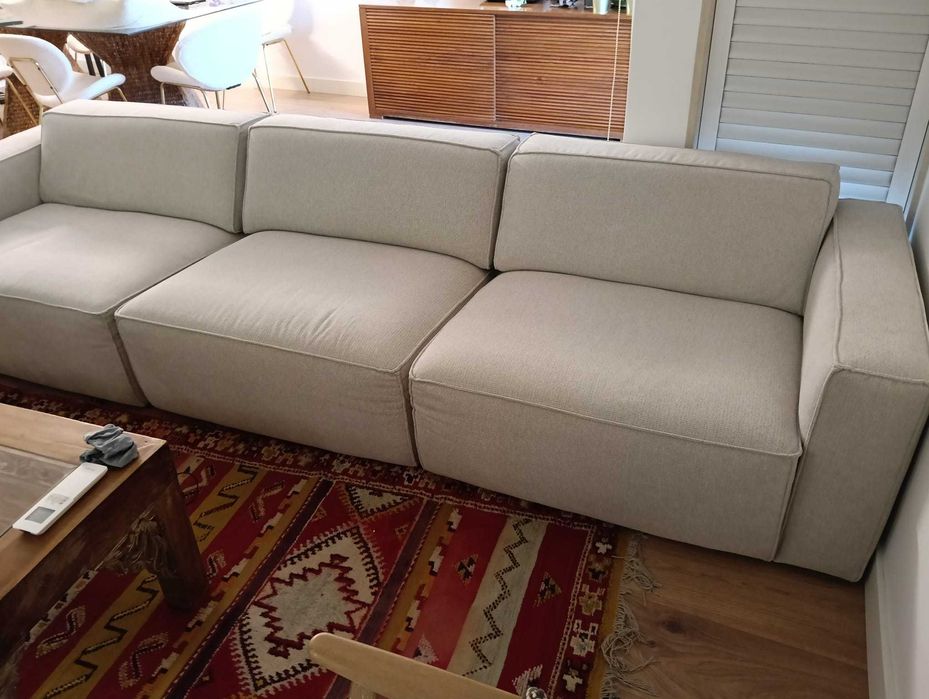 Sofá Modular (3 módulos Total : 3,20M) Marca Área - Estado Novo