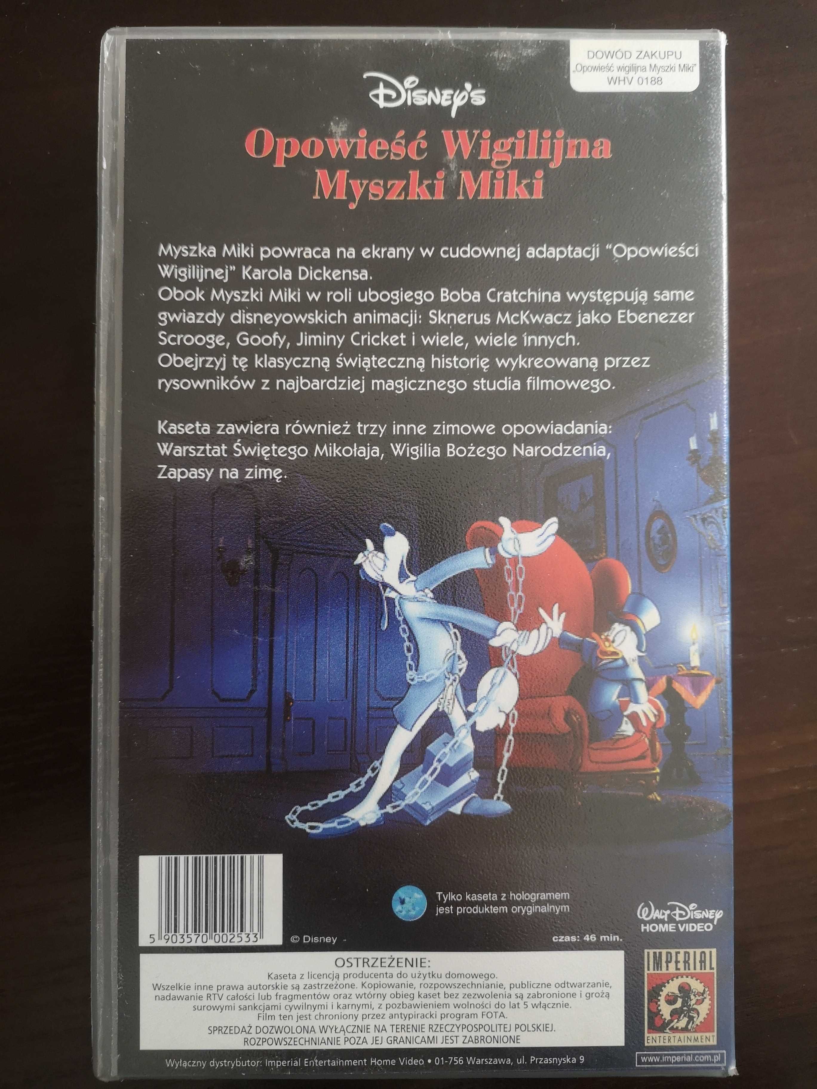 Opowieść wigilijna Myszki Miki (kaseta VHS)