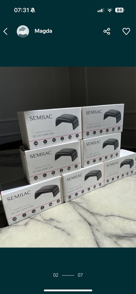 Lampa UV led 12w semilac