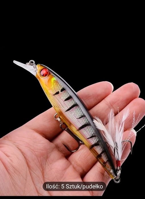 Wobler 11 cm Sandacz Szczupak 5 szt