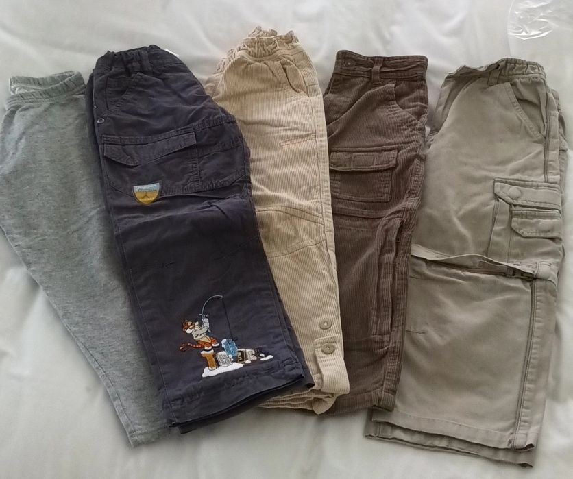 5 pares de calças