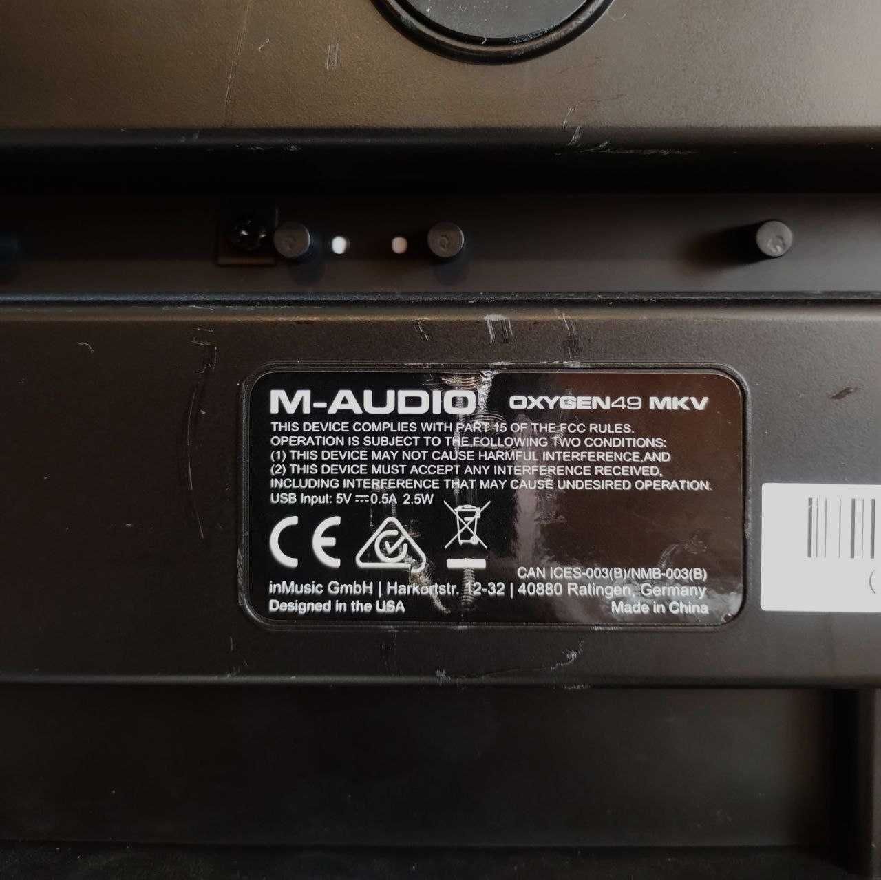 M-Audio Oxygen 49 MKV (MIDI-клавіатура, контролер)