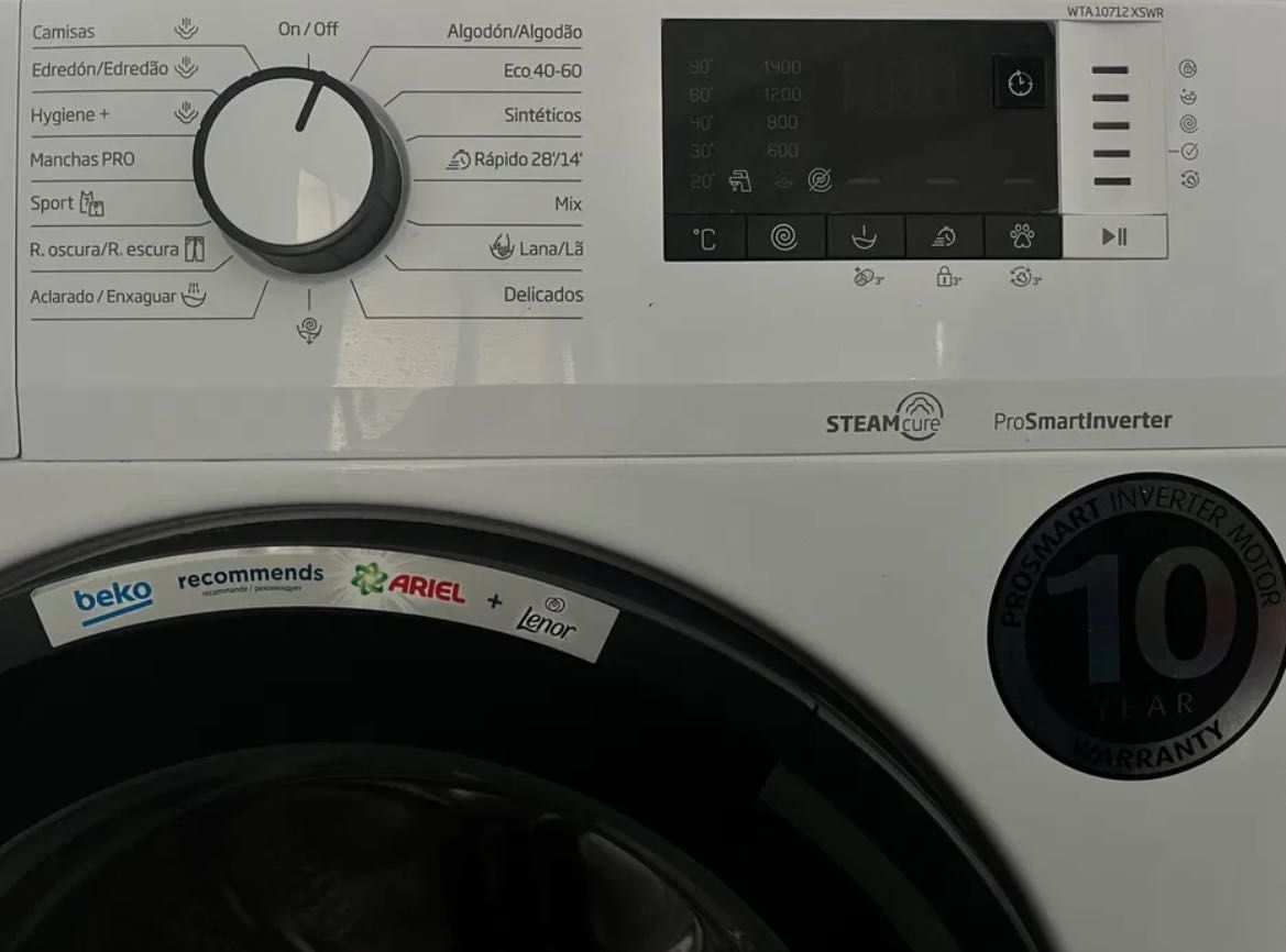 Máquina de lavar a roupa 10kg