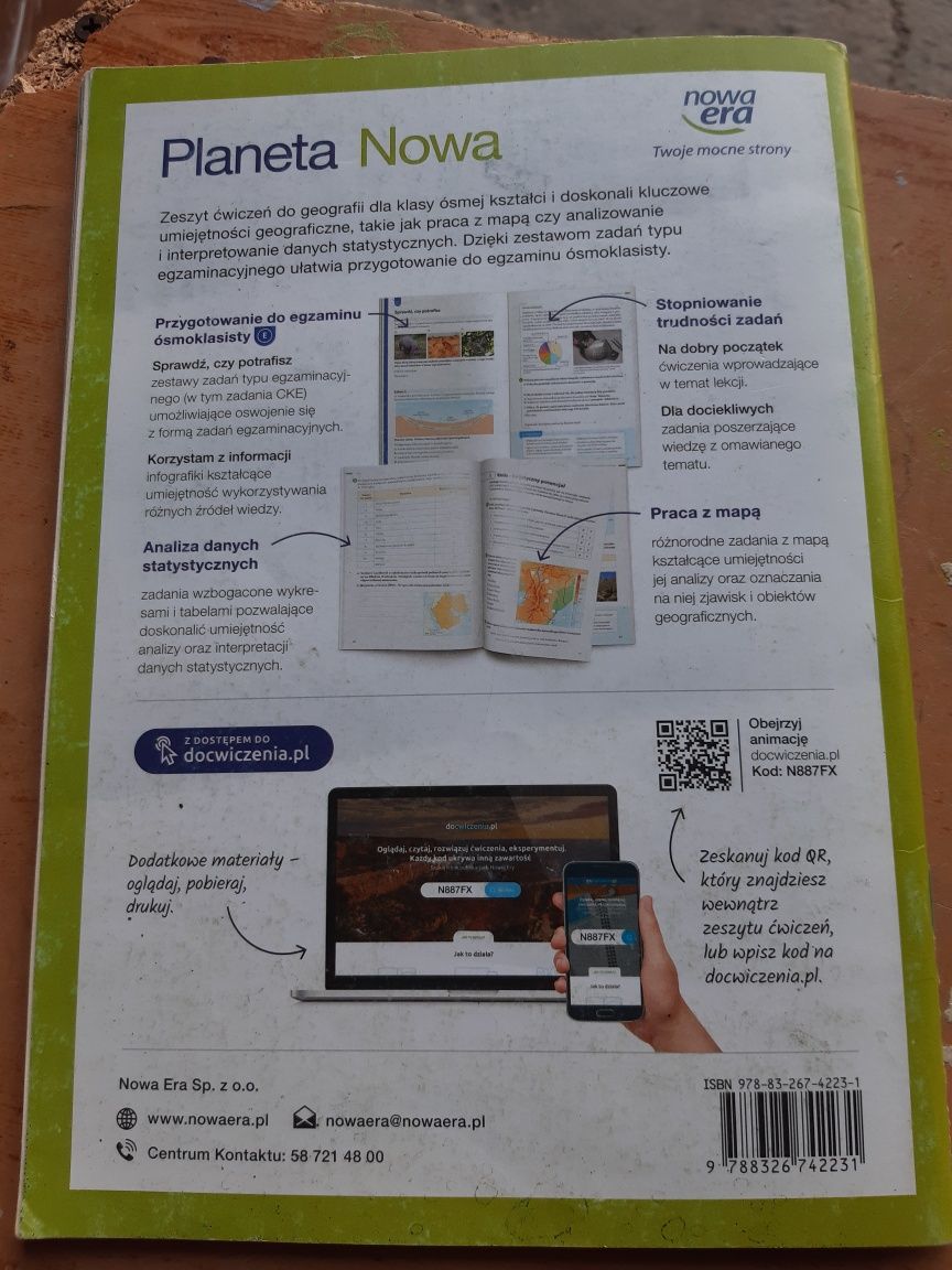 Planeta Nowa, zeszyt ćwiczeń do geografii  klasy 8