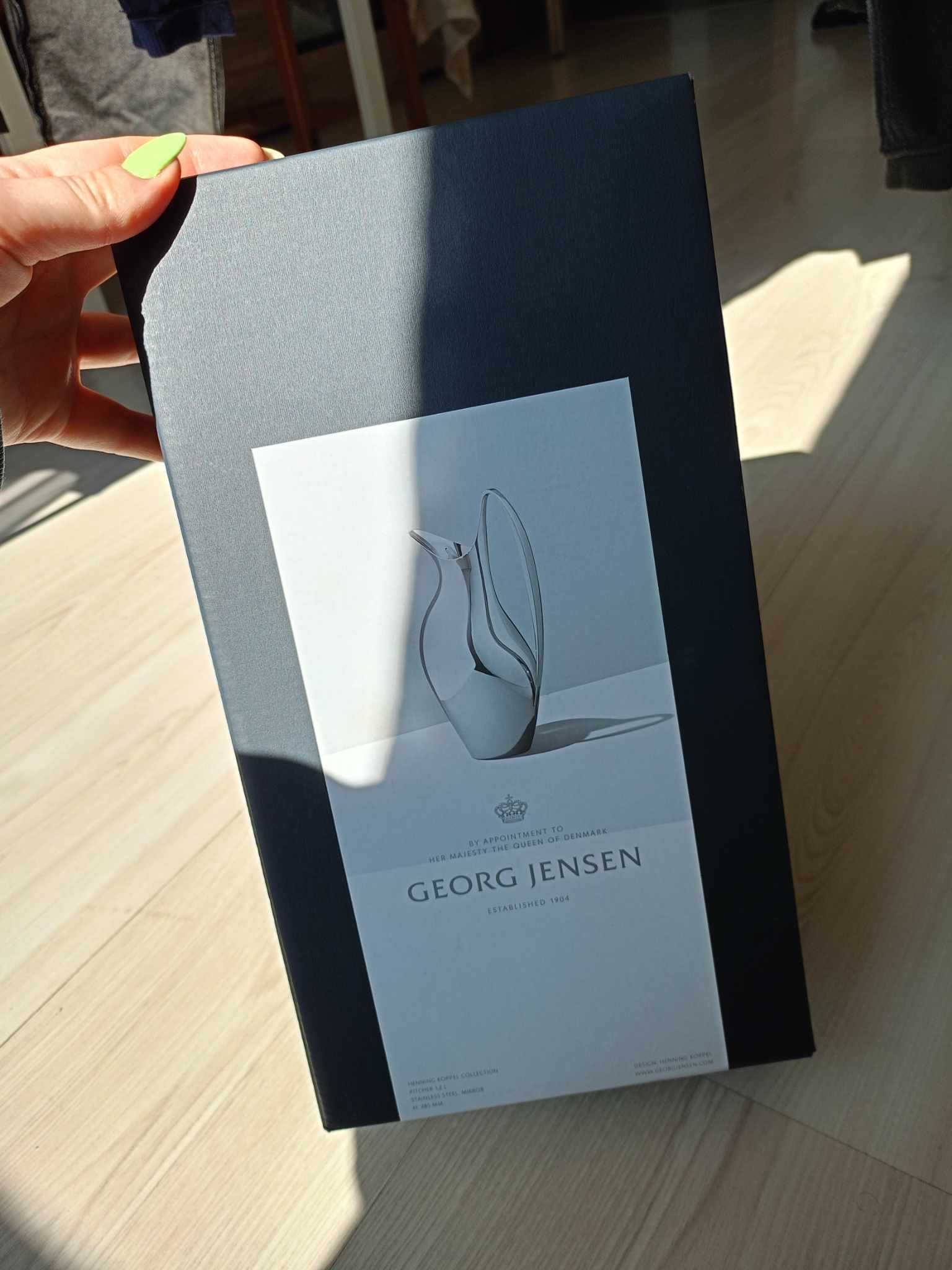Georg Jensen / HENNING KOPPEL / Stalowy Dzbanek / 1,2 l / Srebrny