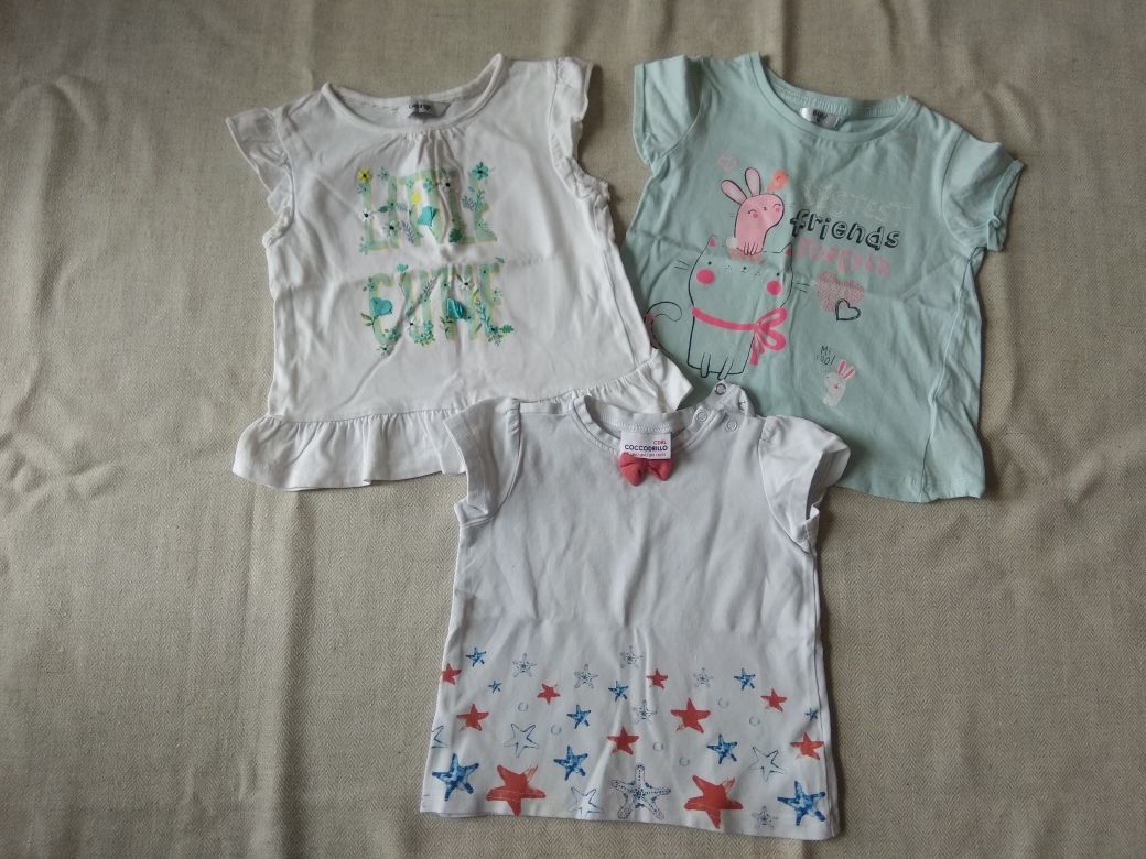 3* T-shirt 86 dla dziewczynki
