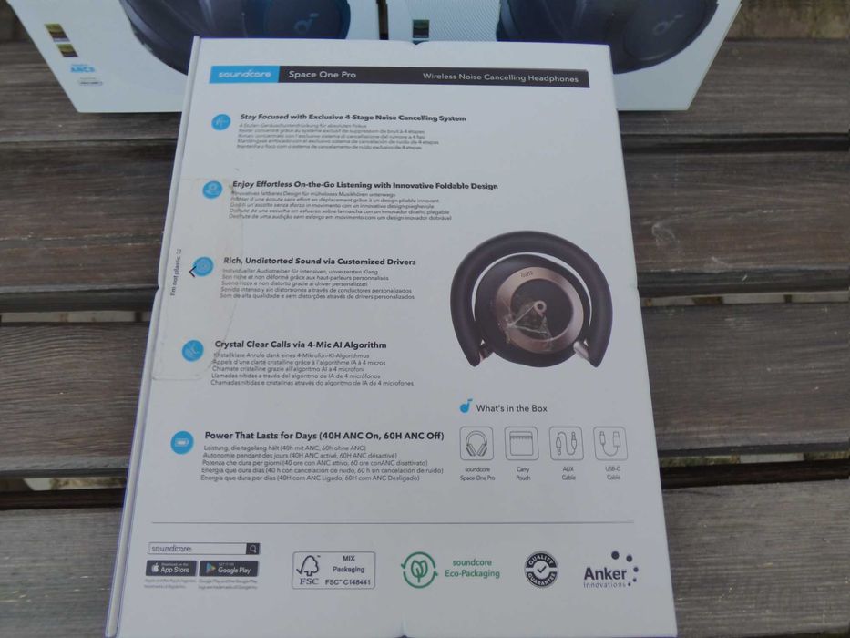 Електрошрот Навушники Anker SoundCore Space One Pro Black оригінал