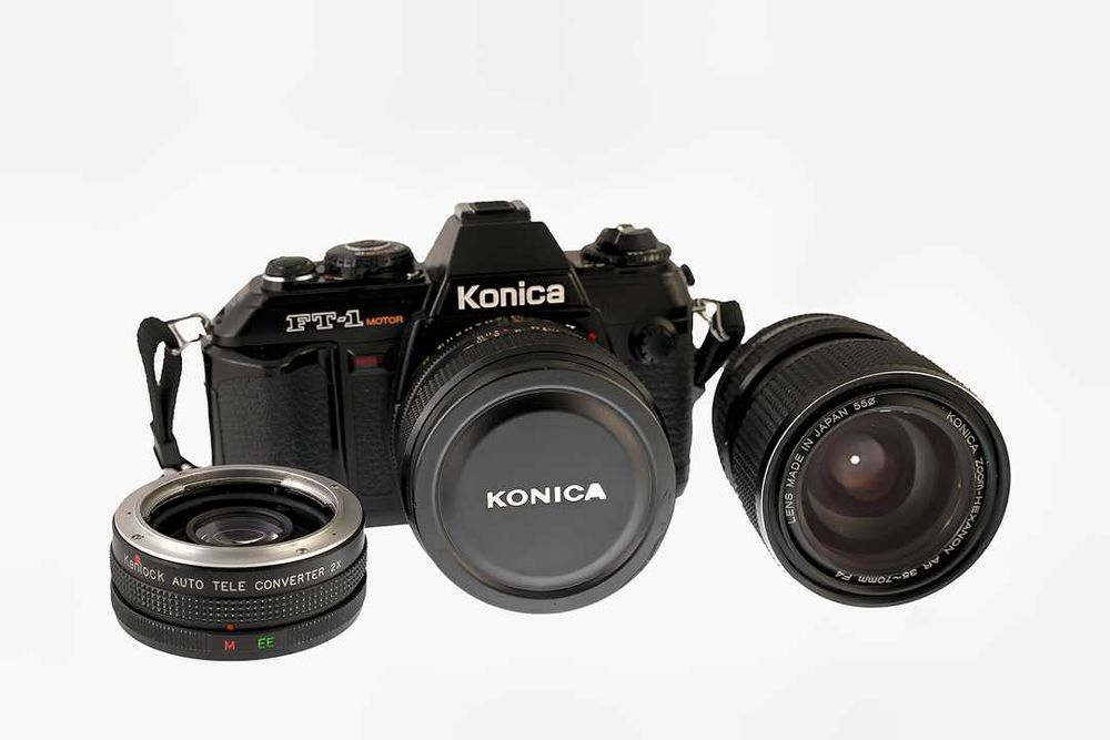 "Czarna piękność"- Konica FT1-motor+Hexanon 57/1.2+++zestaw