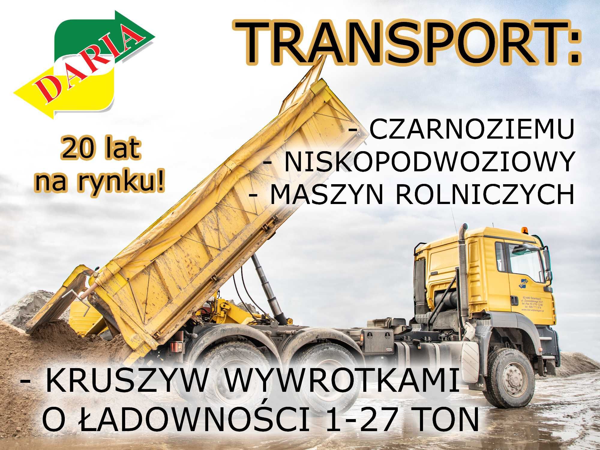 Żwiry, Kruszywa, Transport!