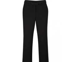 Bonprix eleganckie spodnie chinosy czarne kieszenie kant podwijane 38