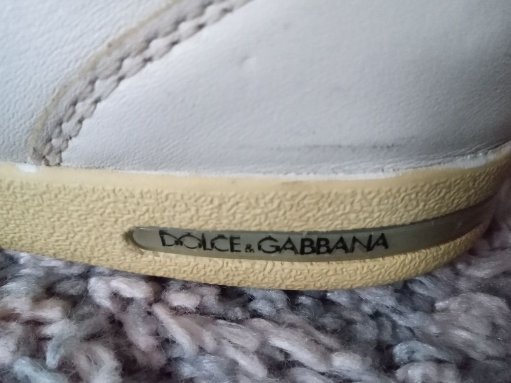 Dolce Gabbana włoskie buty sneakersy skóra naturalna