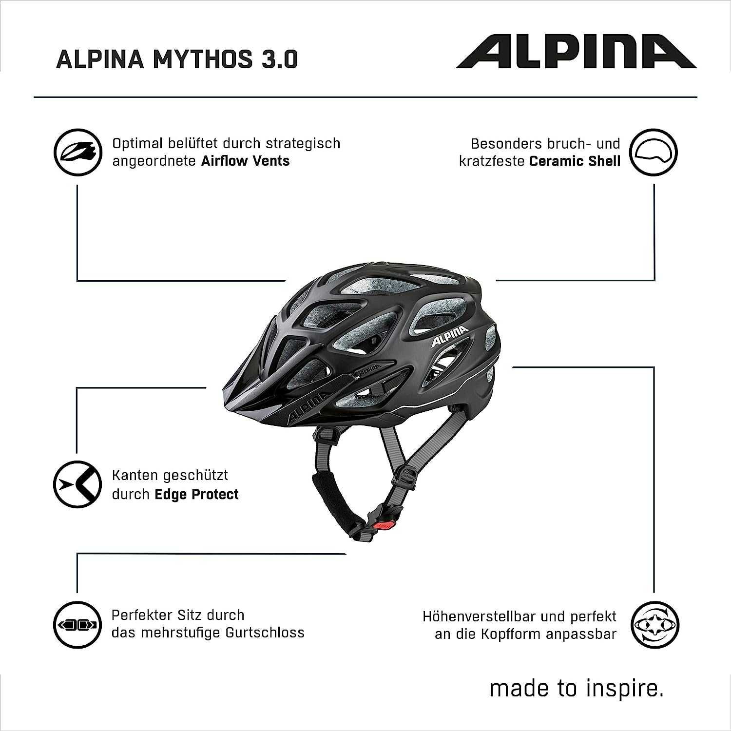 Шлем Шолом ALPINA Casque de vélo unisex 57-62 см